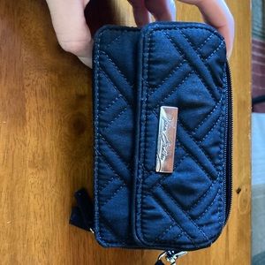 Vera Bradley Black Wristlet